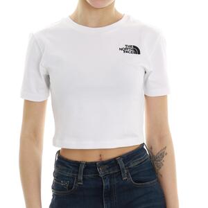 T-SHIRT ESSENTIAL CROPPED BIANCO